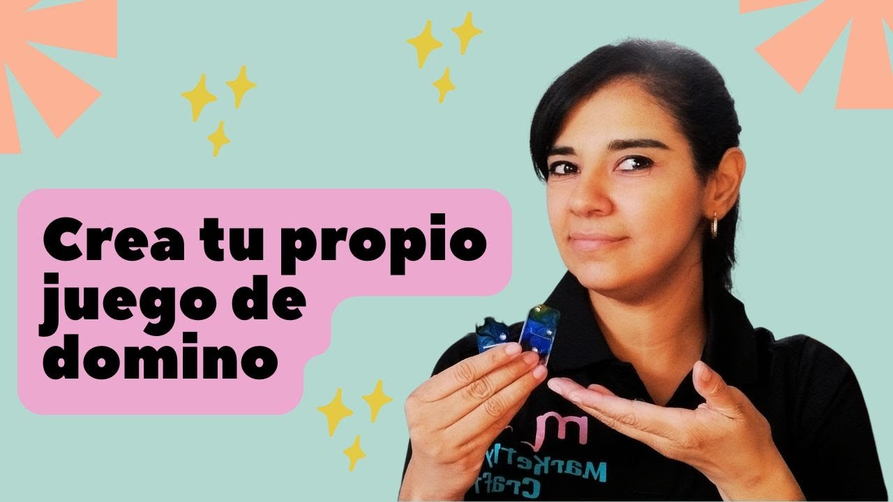 Diseña tu propio  dominó 🎨 con resina para principiantes