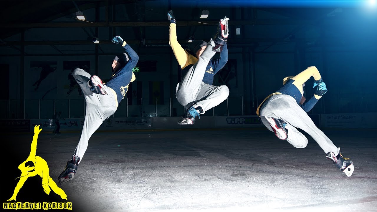 How To Do a 540 Kick - Freestyle Ice Skating tutorial