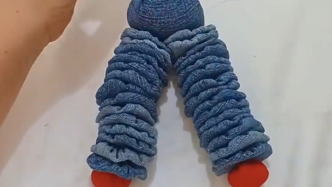 Boneca de fuxico diferente e fácil de fazer, como fazer boneca de pano #artesanato #tutorial #diy