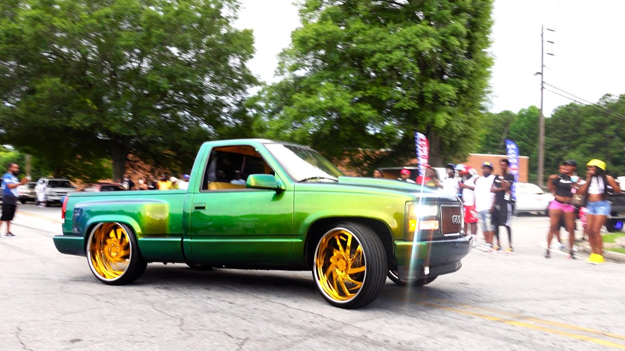 Short Bed Showdown Truck Show by Big Lat, Big Rim, Lifted and Lowered Trucks SMASH OUT! Part 3