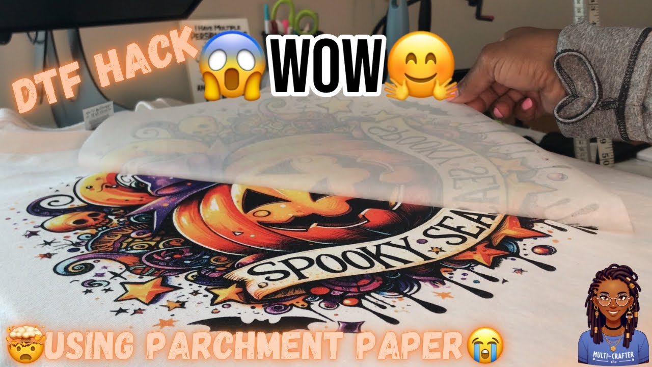 Sublimating A Cotton Shirt Using DTF Hack With Parchment Paper #diy #hack