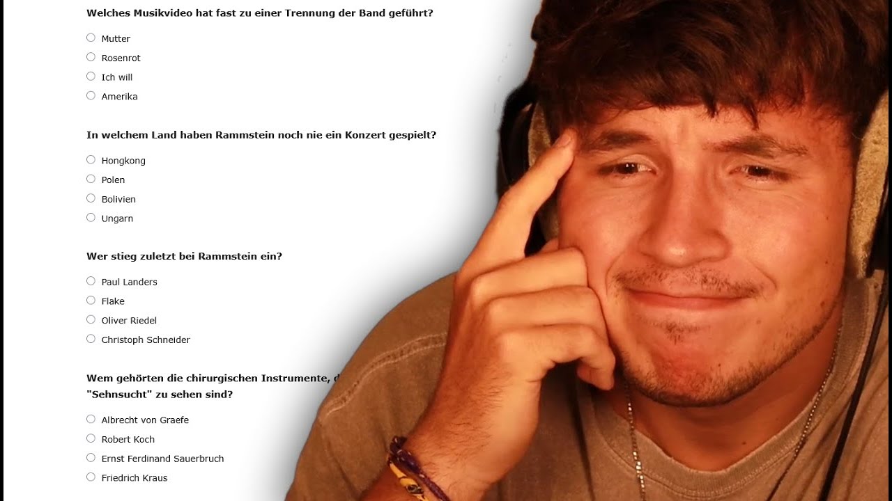 Wie bei "WER WIRD MILLIONÄR"😱!...Reaktion auf : Rammstein - Quiz | PtrckTV
