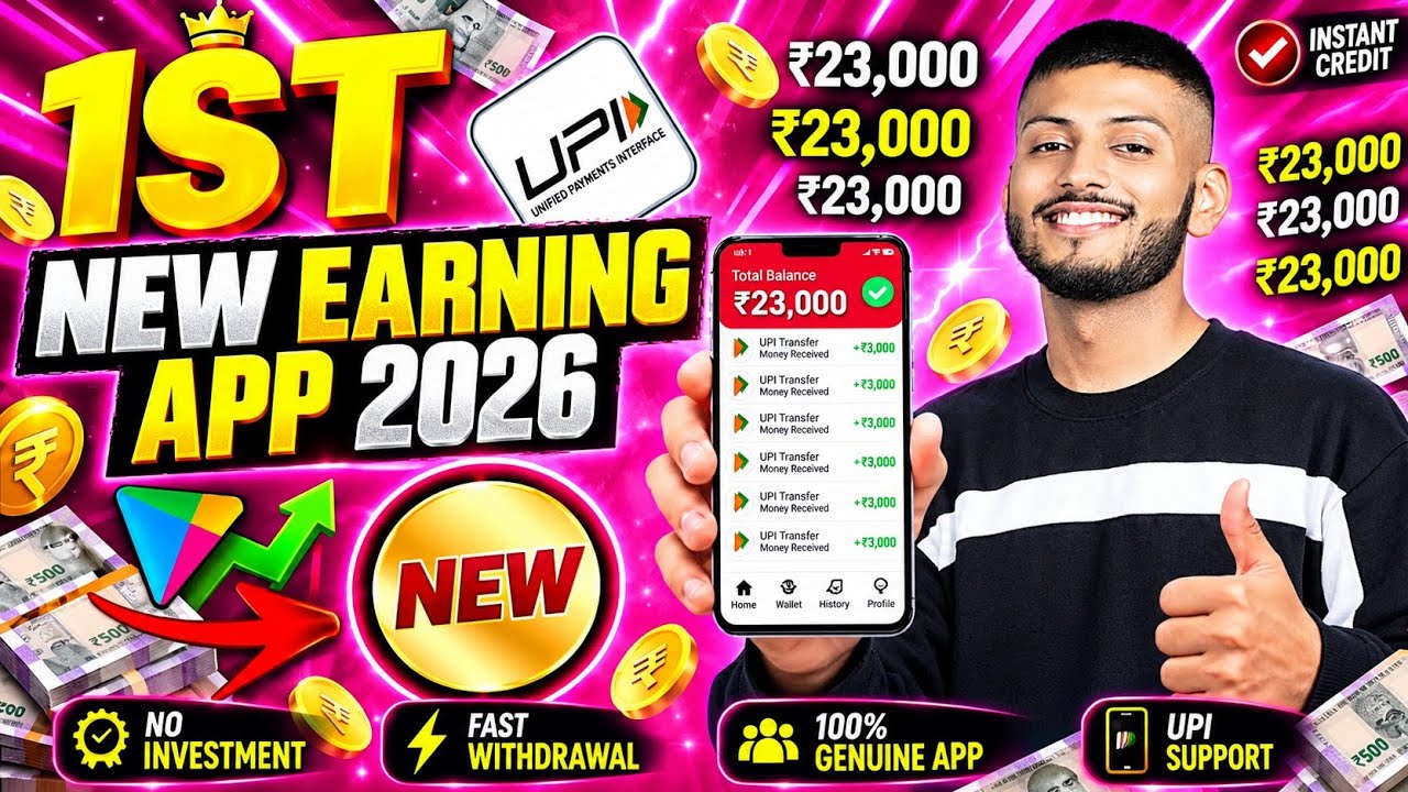 Paisa kamane wala app 2026 | NEW UPI MONEY EARNING APP | New Earning App Today