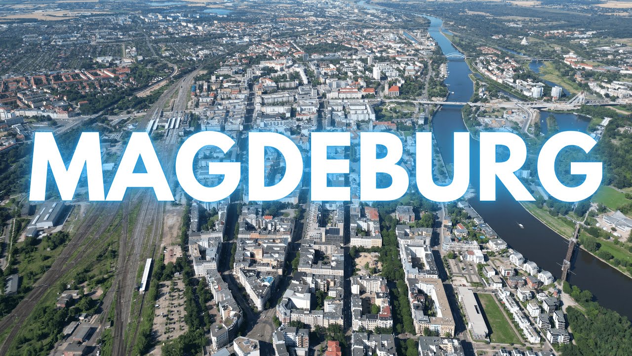 Magdeburg aus der Luft - 4K DroneWallpaper