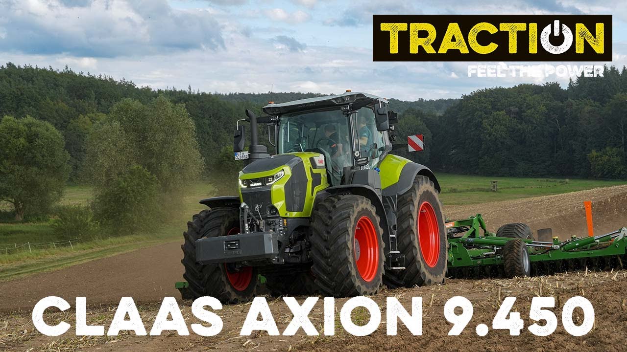 Claas Axion 9.450 im TRACTION Ersteinsatz