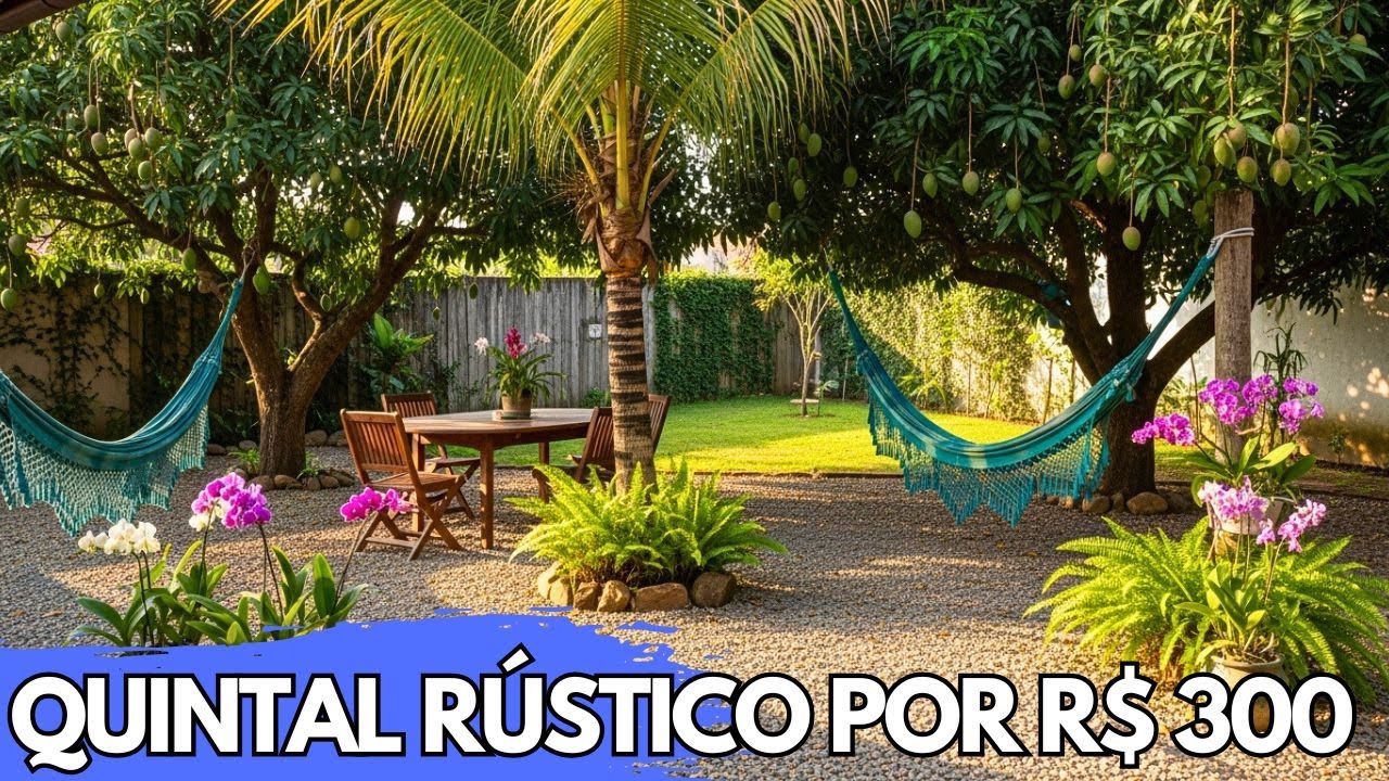 TRANSFORME SEU QUINTAL PEQUENO EM UM REF&Uacute;GIO R&Uacute;STICO COM APENAS R$ 299,90!