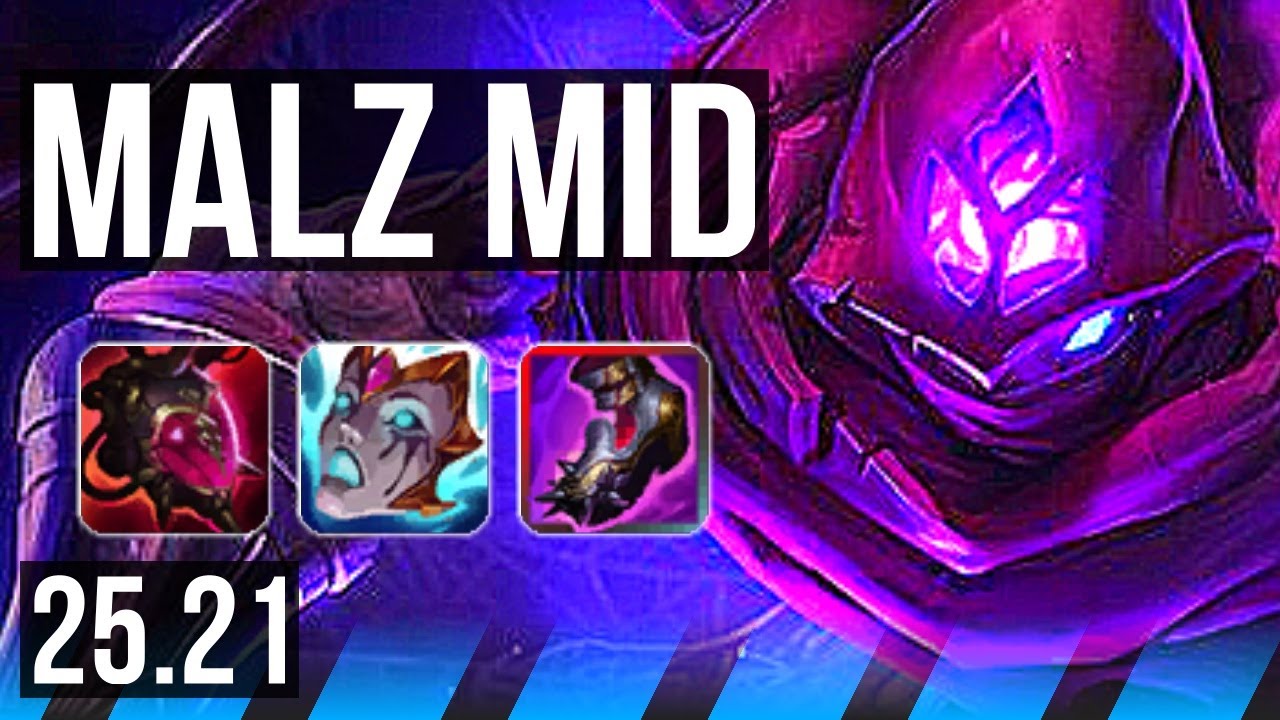 MALZAHAR vs YASUO (MID) | Rank 4 Malz, Legendary | EUW Challenger | 25.21