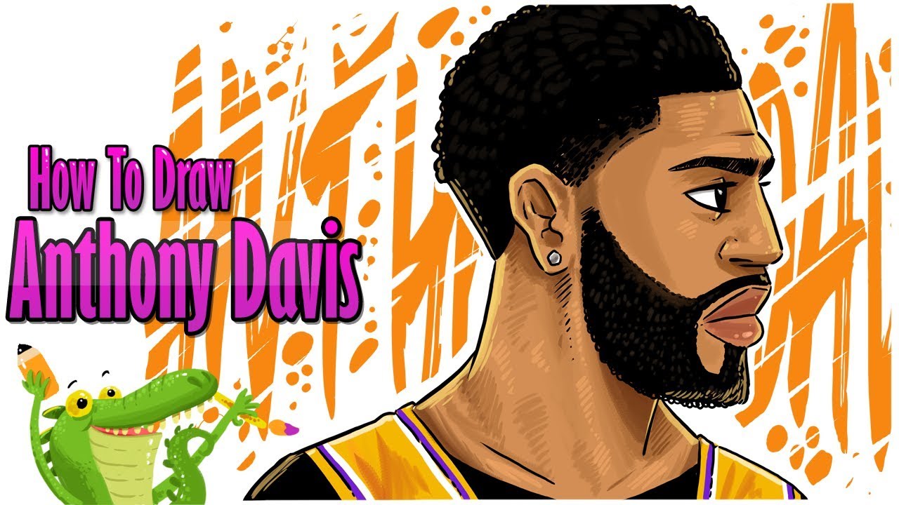 how to draw Anthony Davis