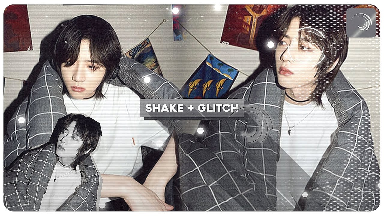 𖦹𝆬 ݂𖥻 shake + glitch #6 ⸾ alight motion
