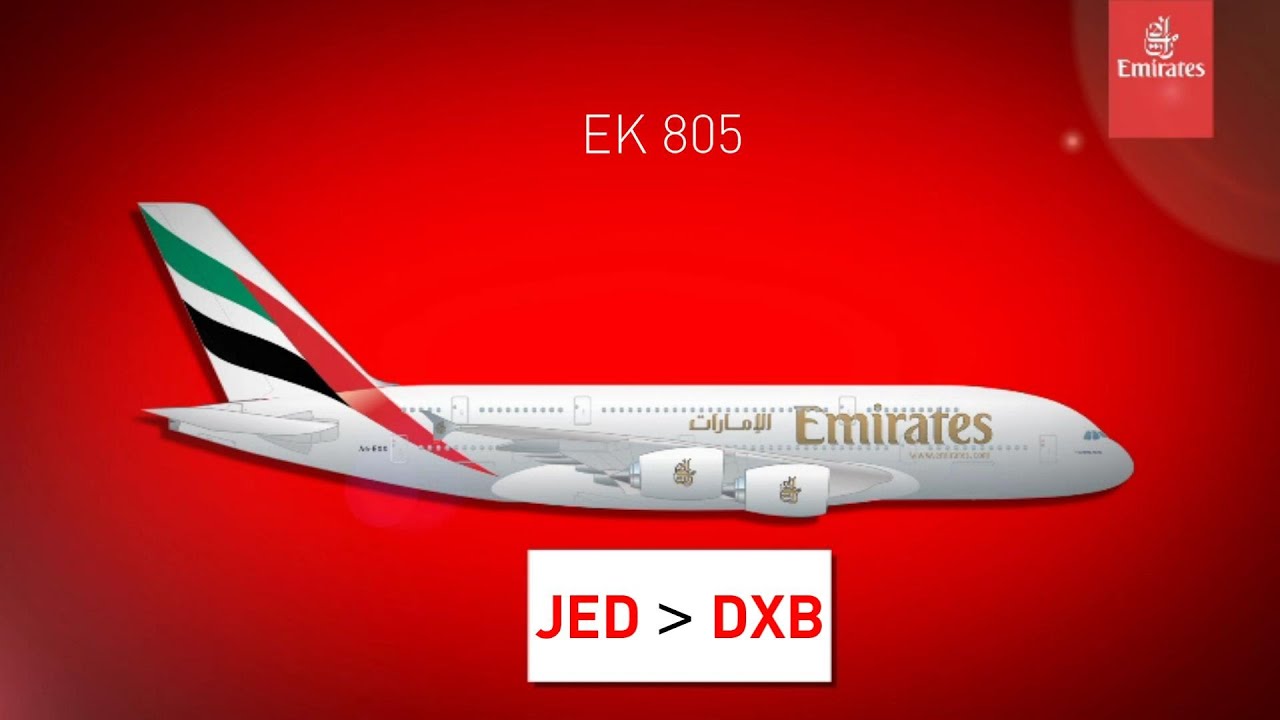 The Emirates Journey | Emirates A380-800 | JED-DXB | Full Flight-Welcome Aboard *Revised*