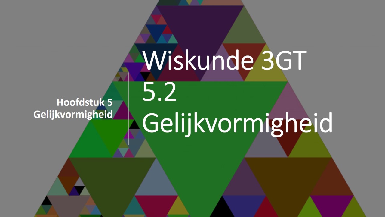RMI Wiskunde 3TL 5.2 Gelijkvormigheid Moderne Wiskunde 10e Editie