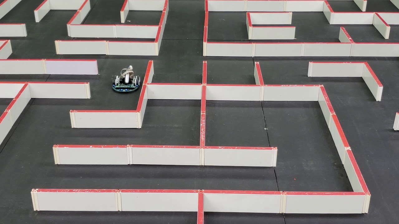 Micromouse Flood-fill Algorithm Mapping and Solving