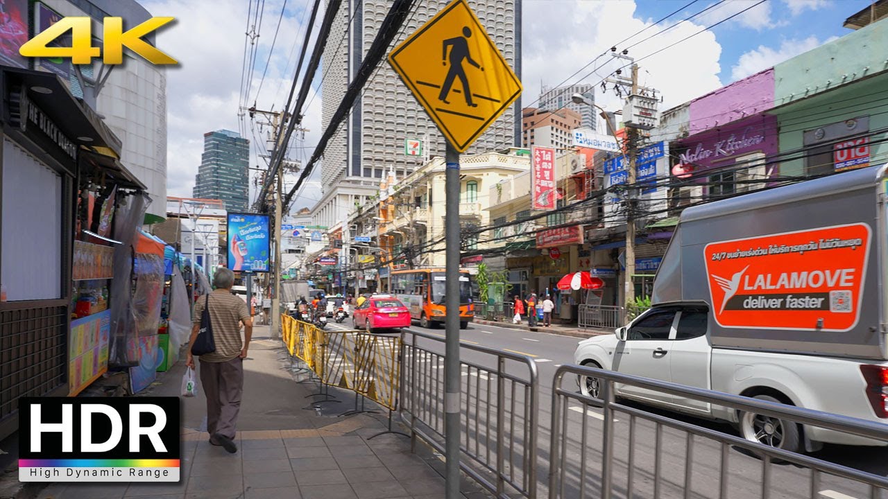 [ 🇹🇭 4K HDR ] Bangkok Bang Rak Walking Tour | Thailand | October 2022