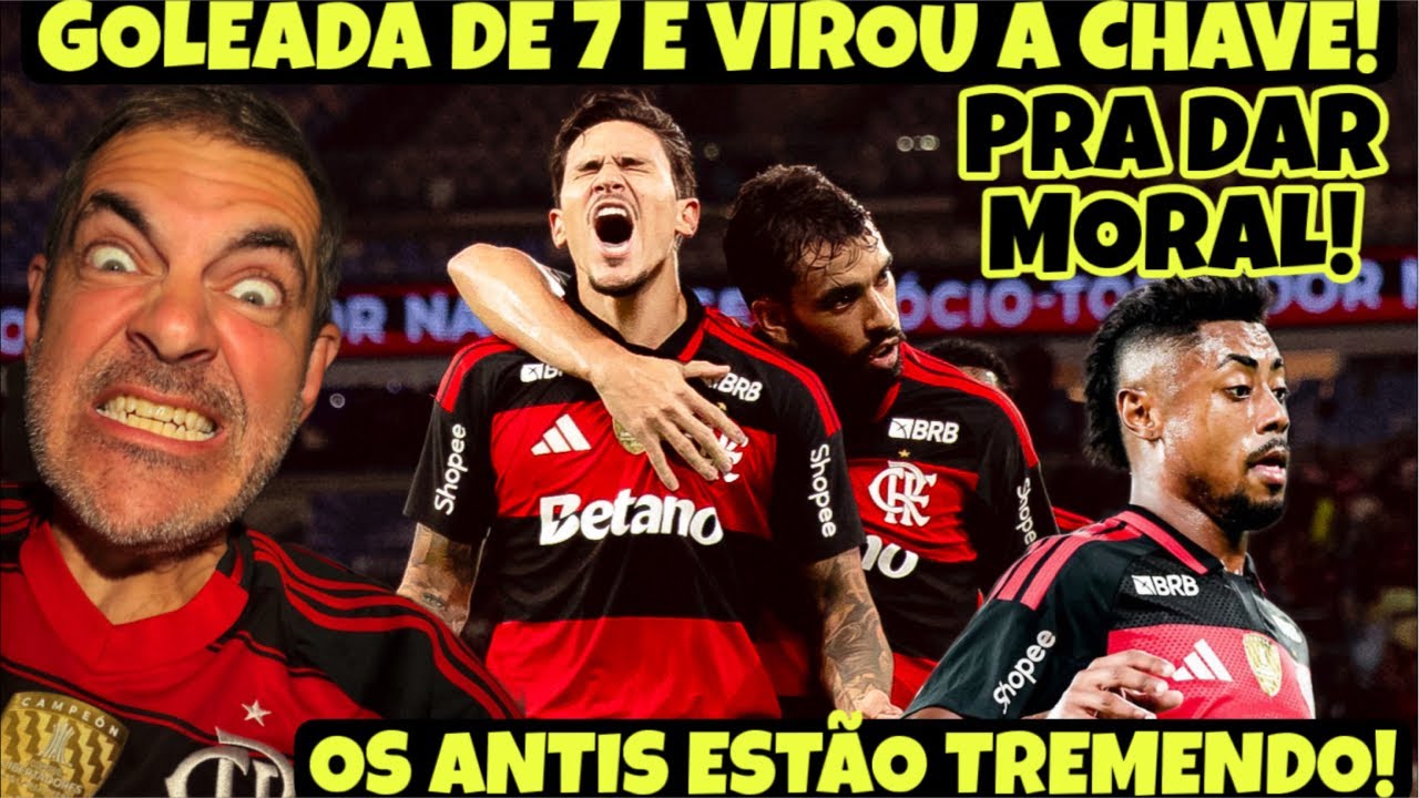 A CHAVE VIROU! ESTAMOS CLASSIFICADOS! FLAMENGO GOLEIA POR 7x1 E TIME JOGA DEMAIS! ANTIS TREMENDO!