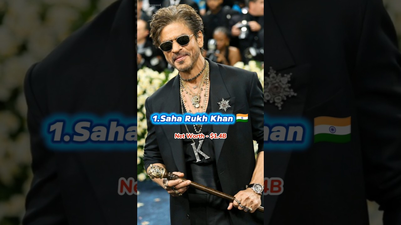 Top 10 Most Richest Actors In The World 2025 🤑💸 #shorts #richest #actor #srk #top