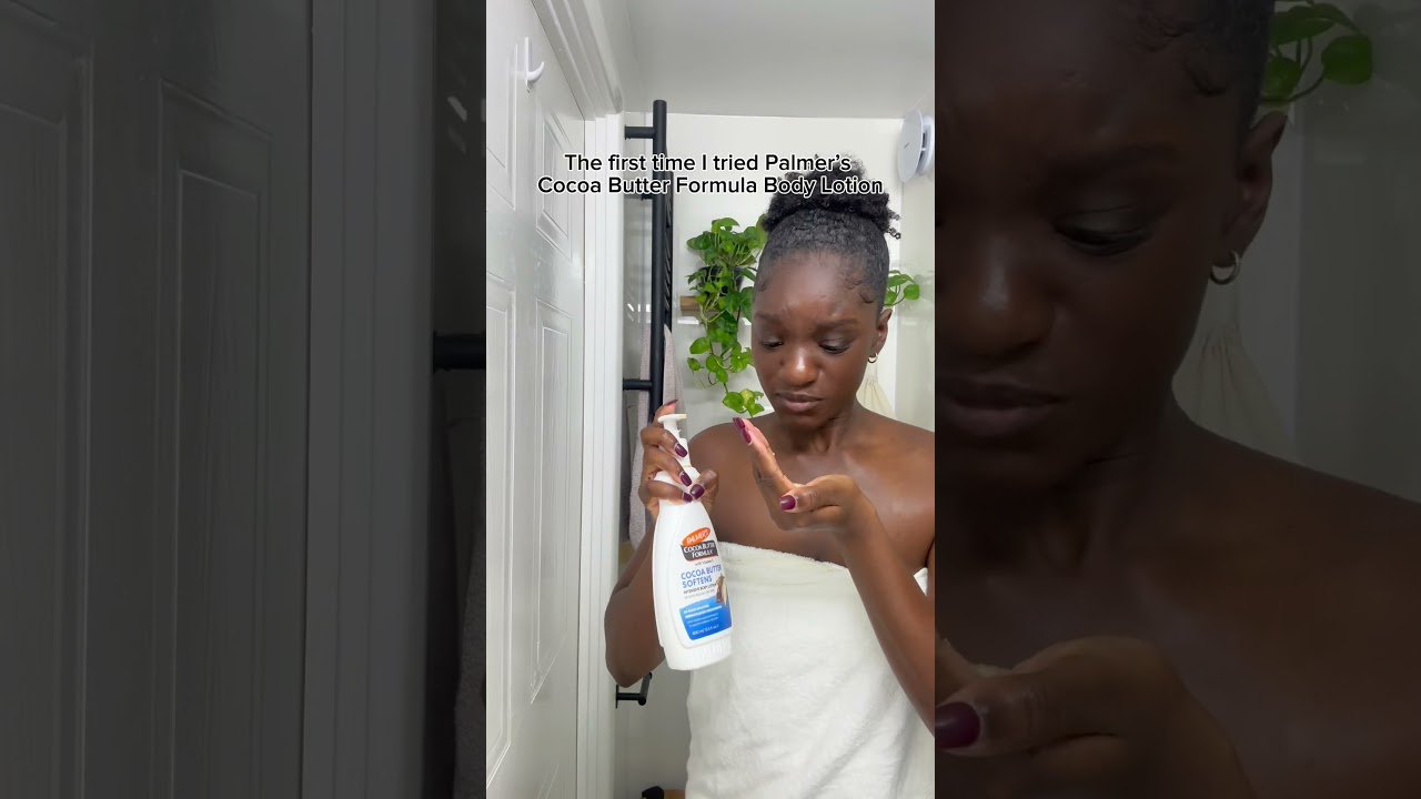 POV: Us the first time we tried #palmers Cocoa Butter #lotion 👀🍫 @Beulahdavina#skincare #thicc