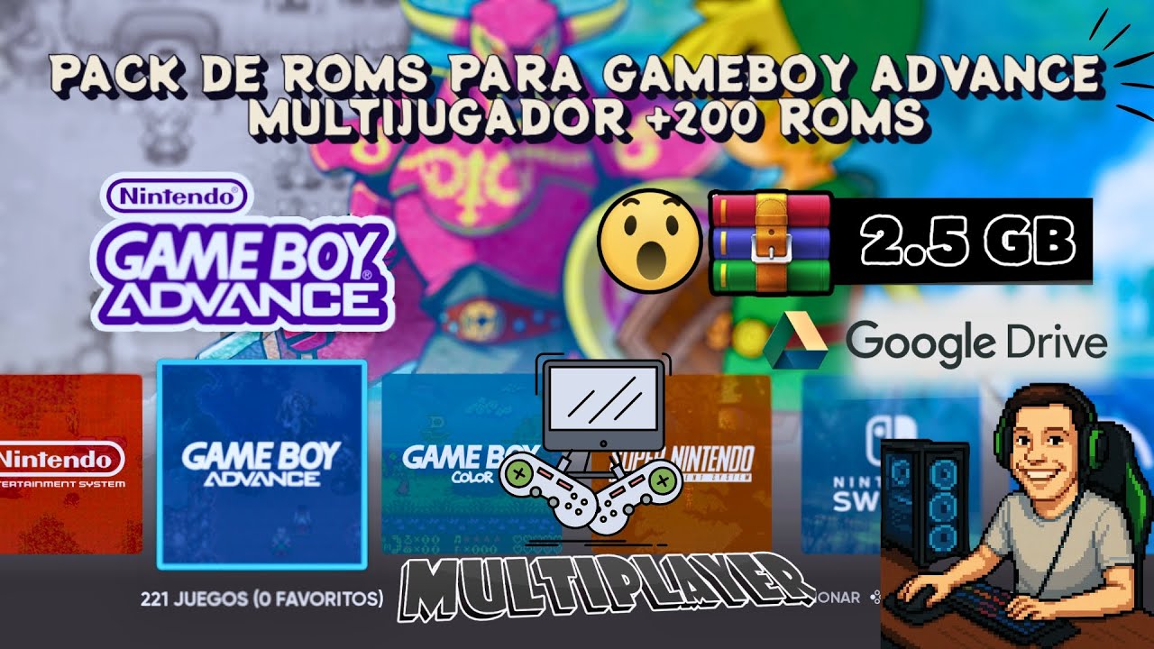 PACK ROMS PARA GAMEBOY ADVANCE (GBA) MULTIJUGADOR |RETROARCH, BATOCERA, RETROBAT, ANDROID ETC.|