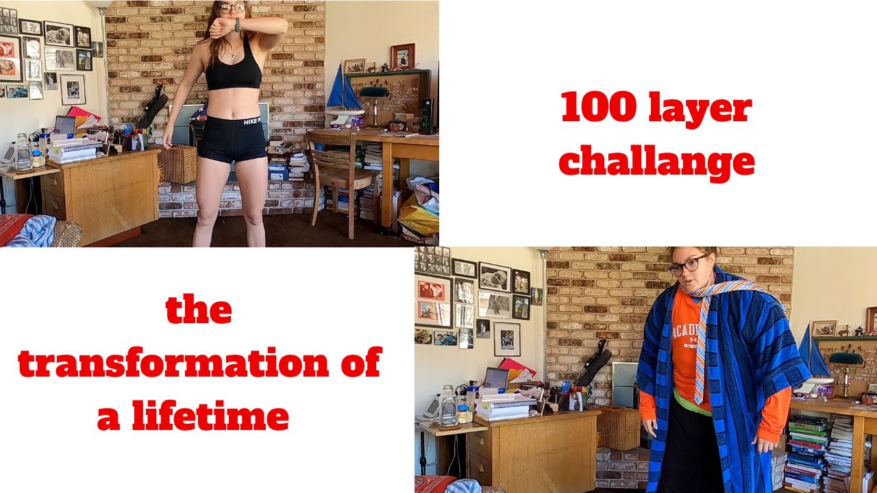 100 layers of clothes challenge