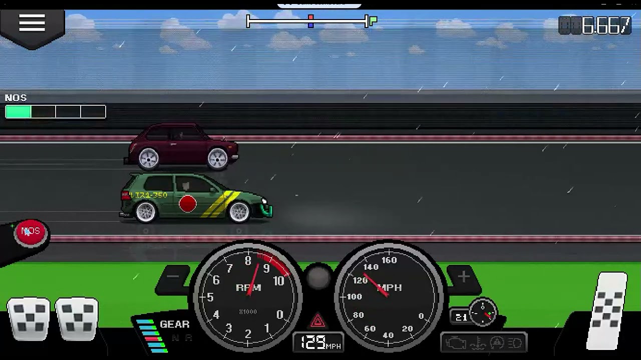 pixel car racer
