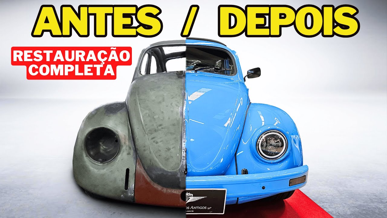 FUSCA AZUL CORVETTE! A Restauração Imersiva e Surpreendente do FUSCA 1978 💙  por DENTRO da TROCAR! 😍