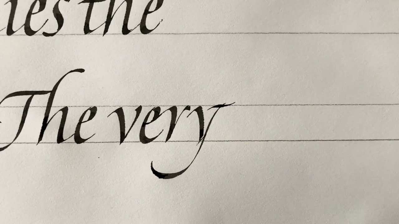 Jan. 26, 2022  Italic calligraphy