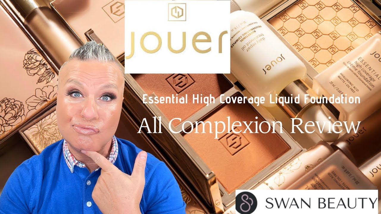 JOUER COSMETICS/ESSENTIAL HIGH COVERAGE FOUNDATION/ALL COMPLEXION REVIEW #jouer #matte #dryskin