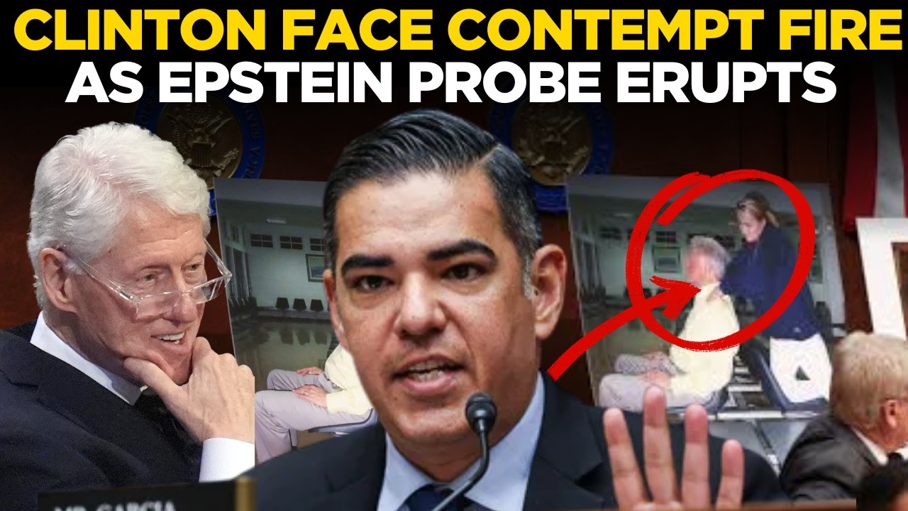 Epstein Files Live: Clinton Addresses Lawmakers in Epstein Inquiry, GOP Intensifies Scrutiny | Watch