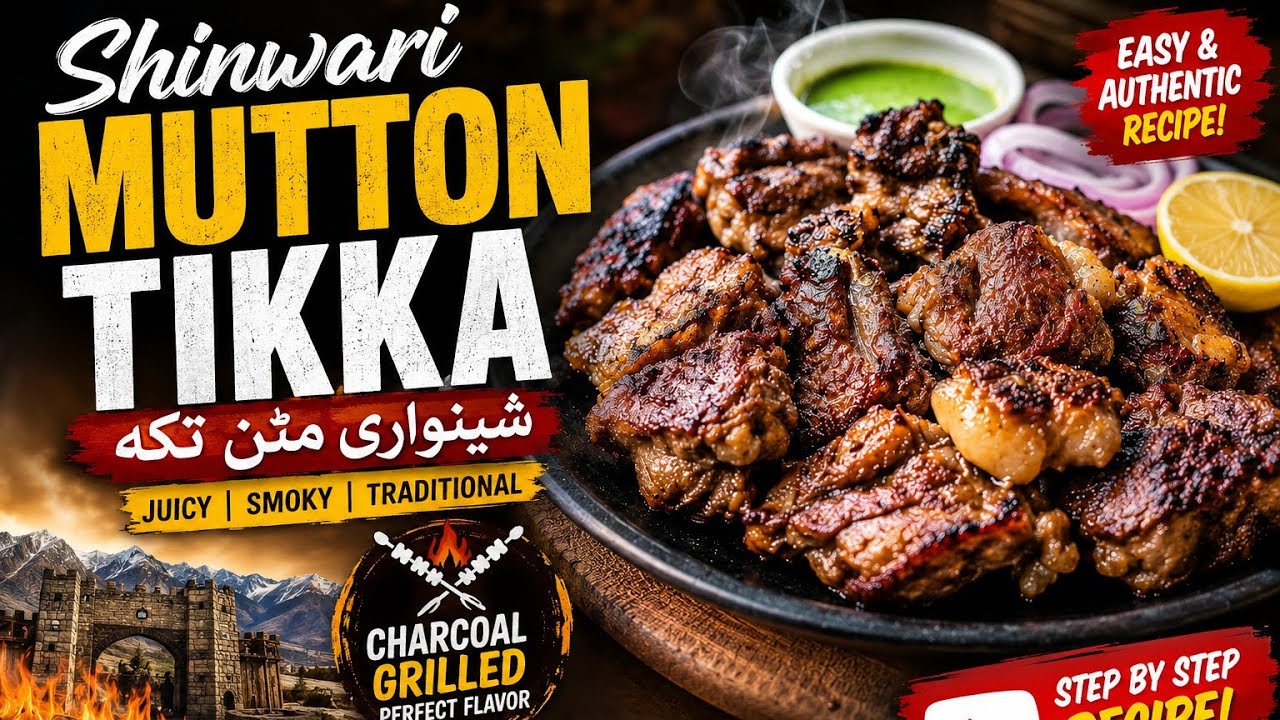 DELICIOUS MUTTON TIKKA RECIPE | SHINWARI BAR BQ RECIPE | AFGHANI MUTTON TIKKA | KOHATX