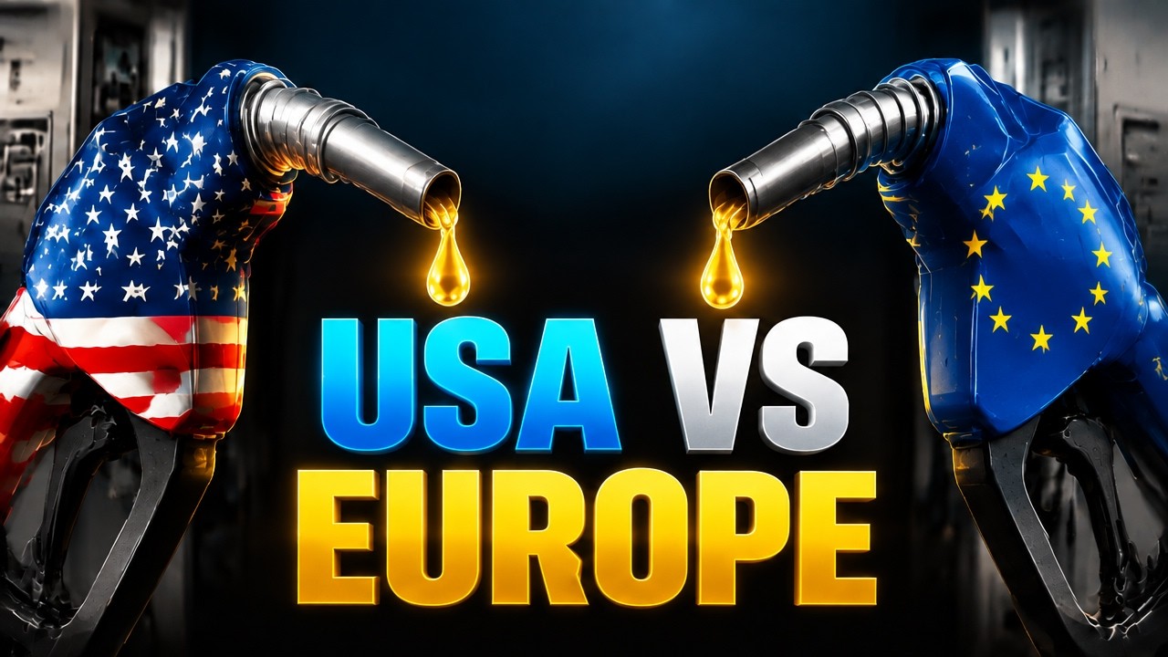 Fuel Prices Explained 📊 Europe vs USA Chart Race