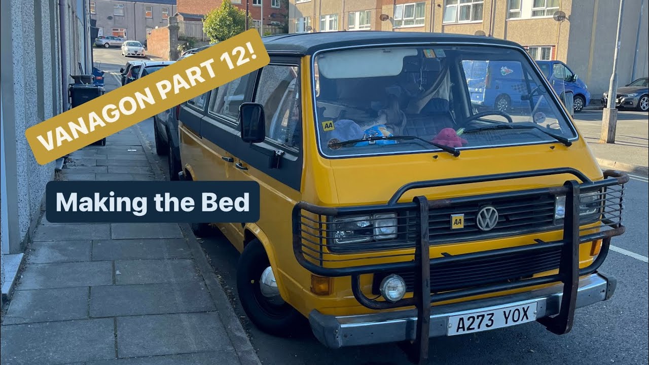 1983 VW T3 Vanagon. Part 12. Rock n Roll Bed, Anglesey and Upholstry.