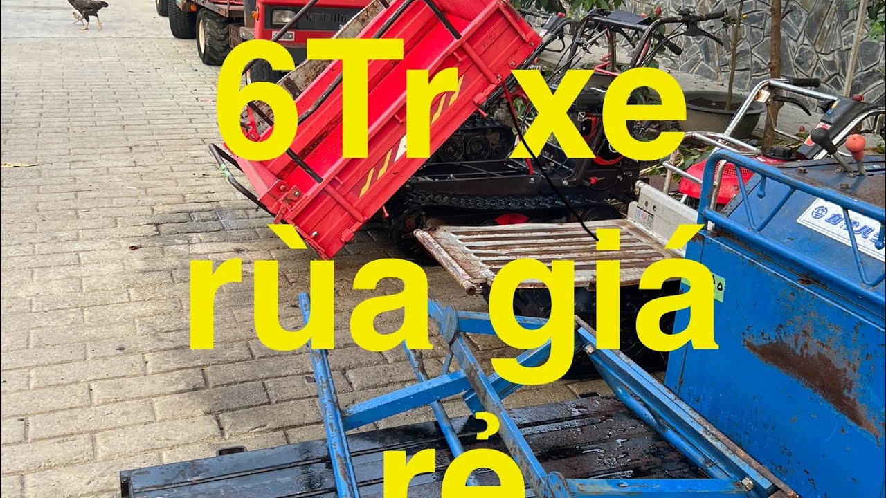 6Tr# Xe Rùa giá rẻ xích Caosu 250kg #hàngnhậtbãi #nôngnghiệphay