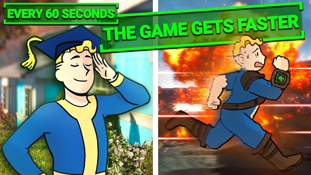 Fallout 4 But The Game Speeds Up...