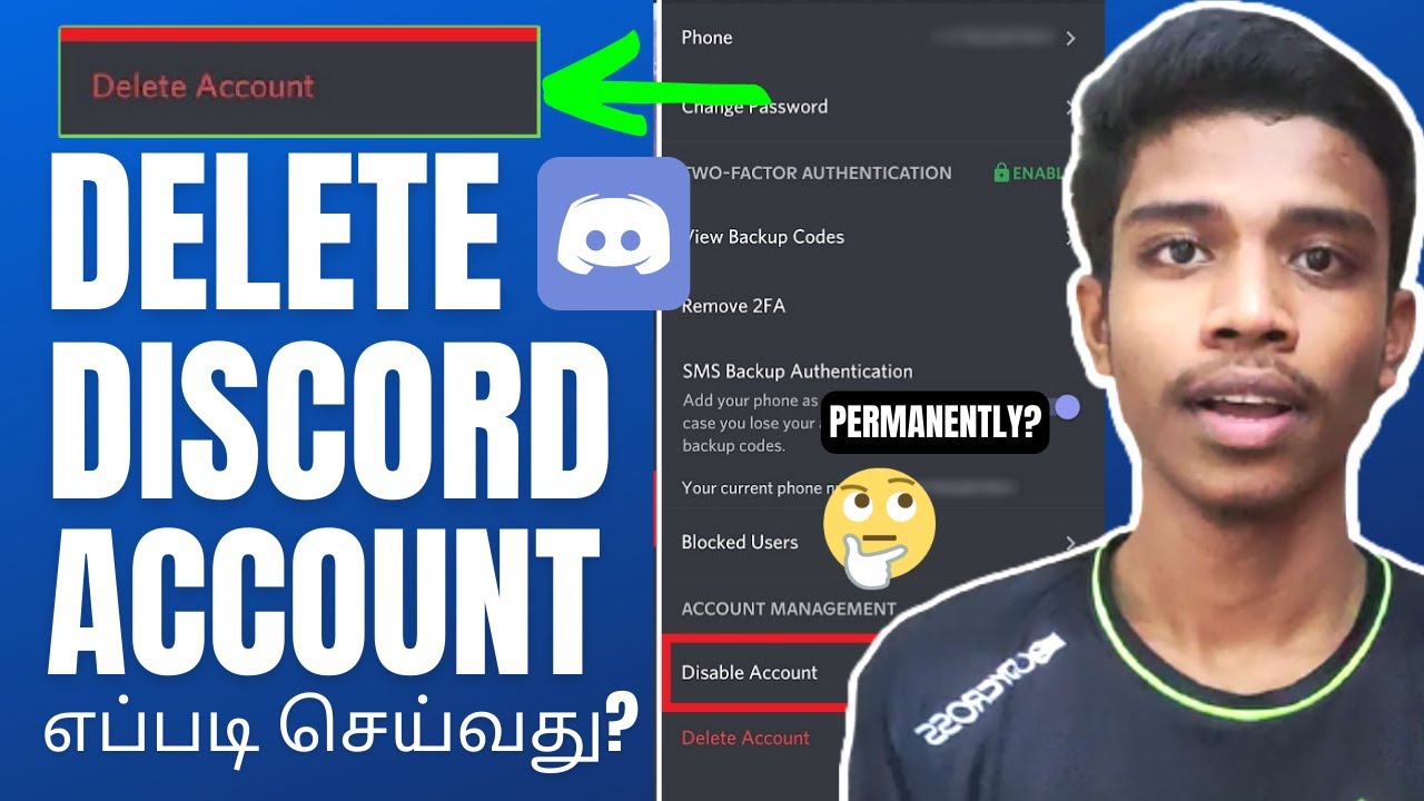 How To Delete Discord Account Permanently - (2023) | Discord Tutorial | Tamil | Tech With Jana John