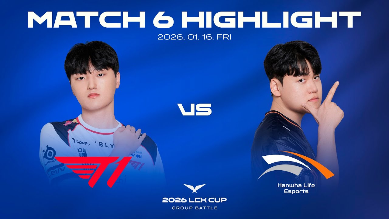 T1 vs HLE | 매치 6 하이라이트 | 2026 LCK CUP