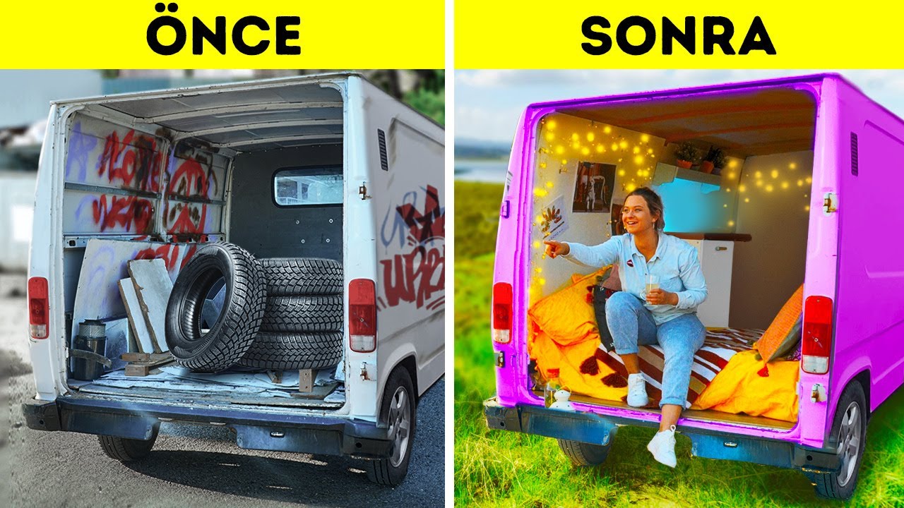 ESKİ BİR MERCEDES VAN SATIN ALDIK VE ONU KARAVANA DÖNÜŞTÜRDÜK