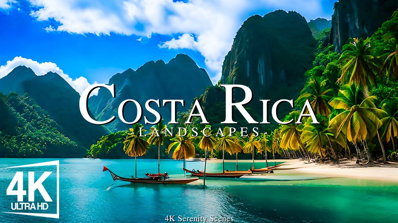 Costa Rica 4K UHD - живописный релаксационный фильм с успокаивающей музыкой - 4K Video Ultra HD