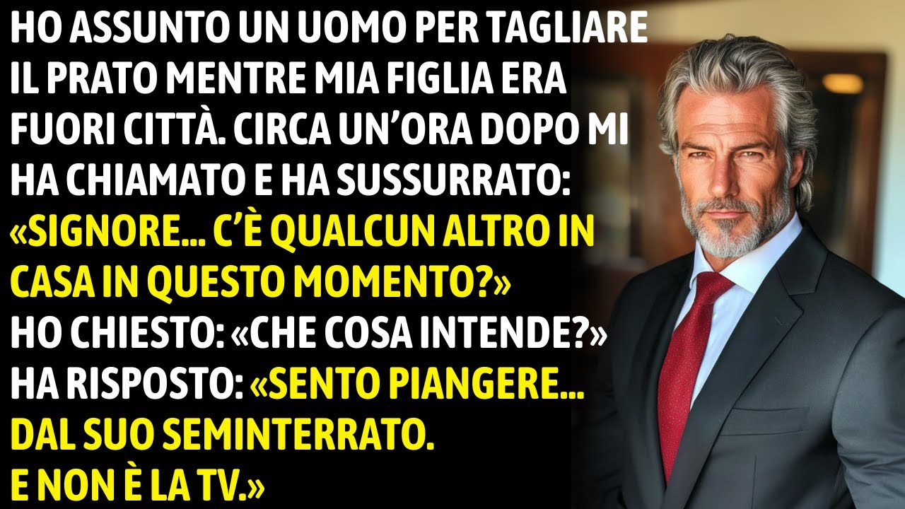 “Sento Piangere… Dal Tuo Seminterrato.” Il Giardiniere Chiamò Mentre Mia Figlia Era Via.