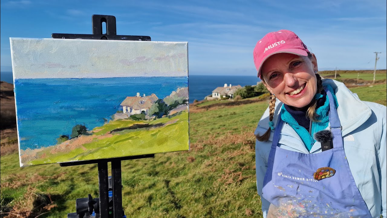 Cornish House on the Cliff | Plein Air Painting Demo