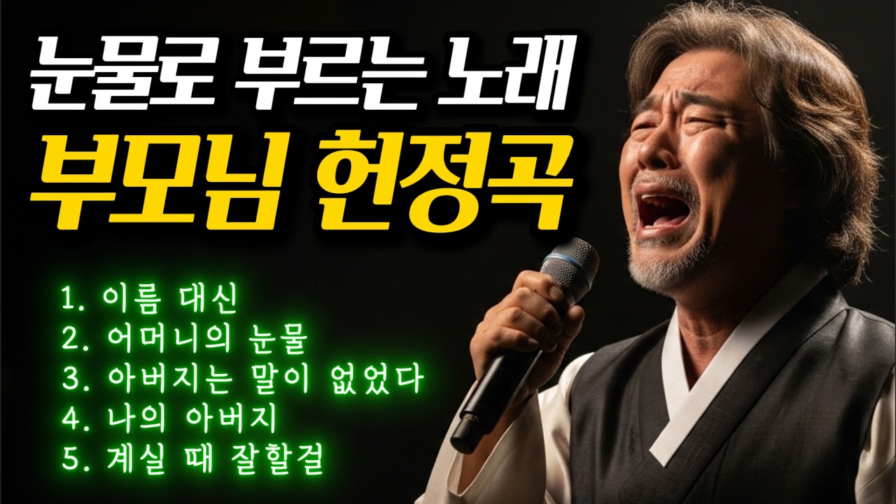 🎵 정작 당신 이름은 잊고 사셨던 나의 부모님ㅣ가슴 아픈 인생 노래 #감성트로트