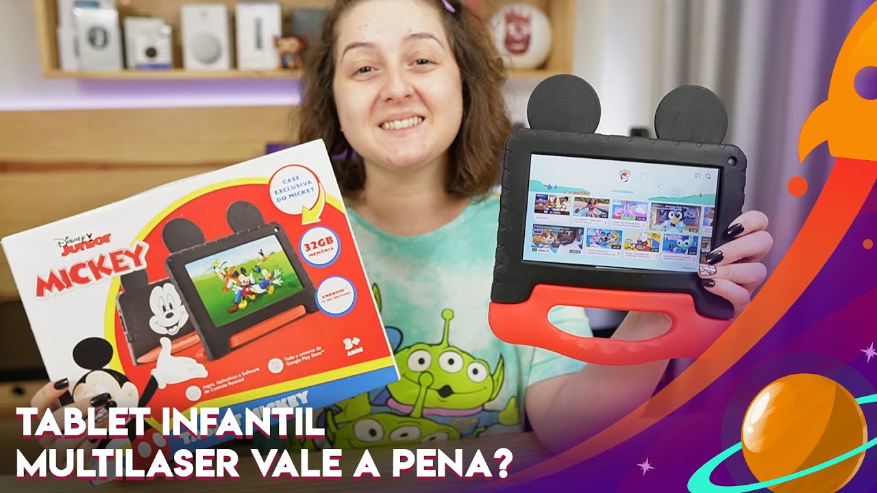LIGANDO PELA PRIMEIRA VEZ TABLET MULTILASER M7 MICKEY: TABLET INFANTIL BARATO E BOM?
