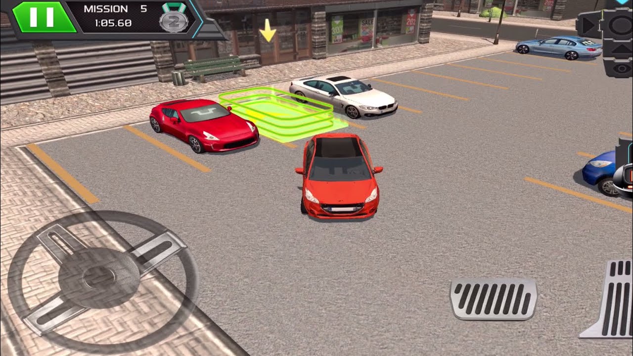 Trailer Truck Parking With Real City Traffic Car Driving Sim Mission 1-5 Mobile Game