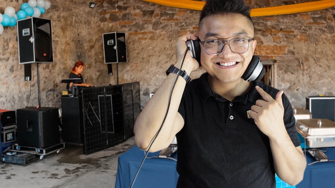 😎 Mi día: Evento pequeño así trabajé como DJ móvil 🎧