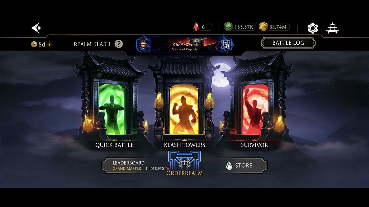 MK Mobile: {Survivor Mode} Realm Klash Round 1 {KhaosRealm} 12M Points Prt 1