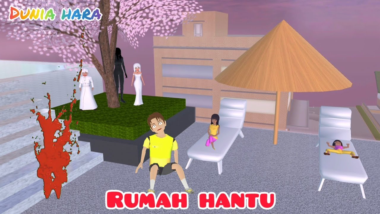 Yuta Uji Nyali di Rumah Kosong Berhantu VS Penjahat Botak Kembar 😱😰| Sakura School Simulator Horor