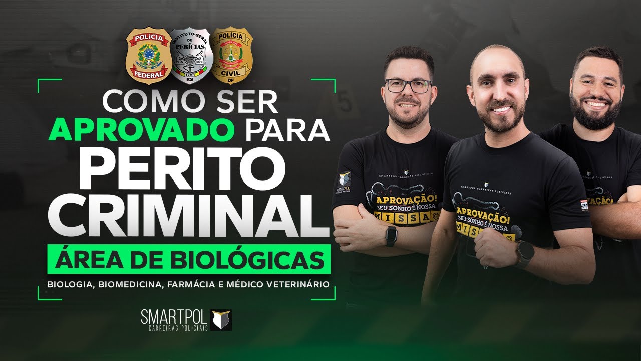 Como ser aprovado para Perito Criminal - Área de Biológicas | Profº Pedro Canezin