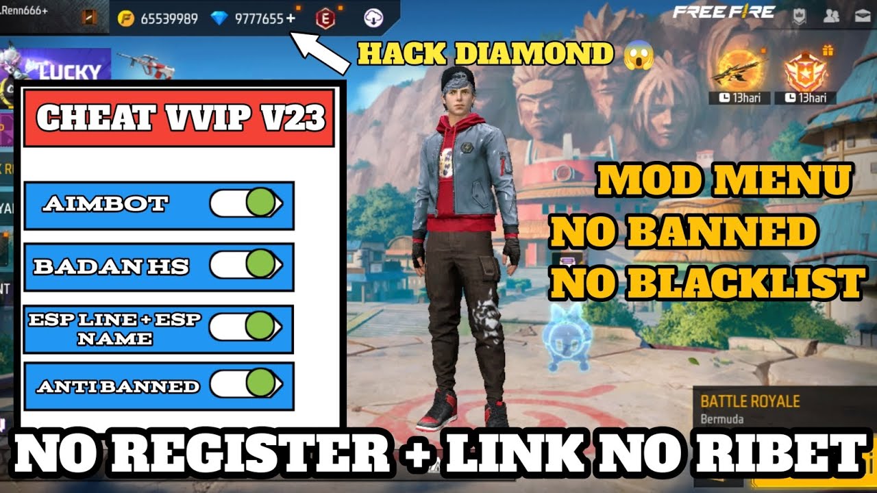 UPDATE‼️CHEAT FREE FIRE MOD MENU V32 ||ANTI BANNED TERBARU 2025