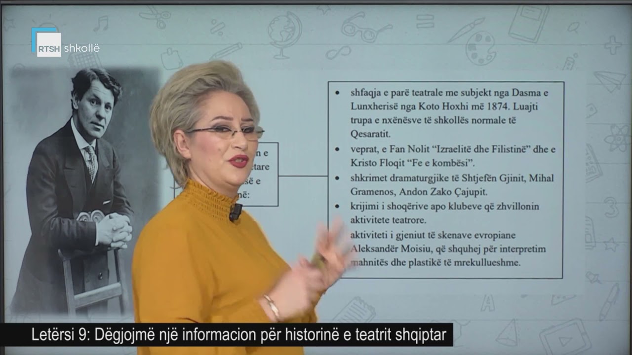 Letërsi 9 - Dëgjojmë një informacion për historinë e teatrit shqiptar