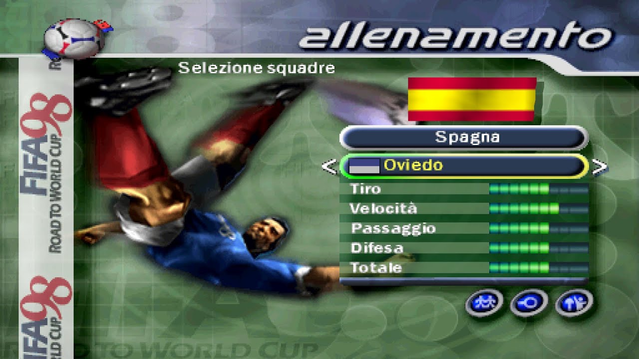 statistiche dei giocatori del oviedo su fifa 98