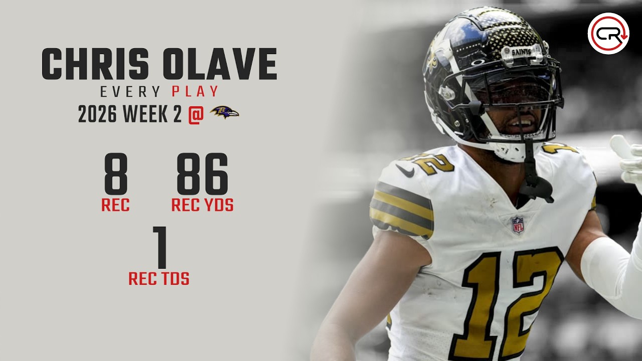 Chris Olave Week 2 Highlights vs Ravens | Every Target and Catch