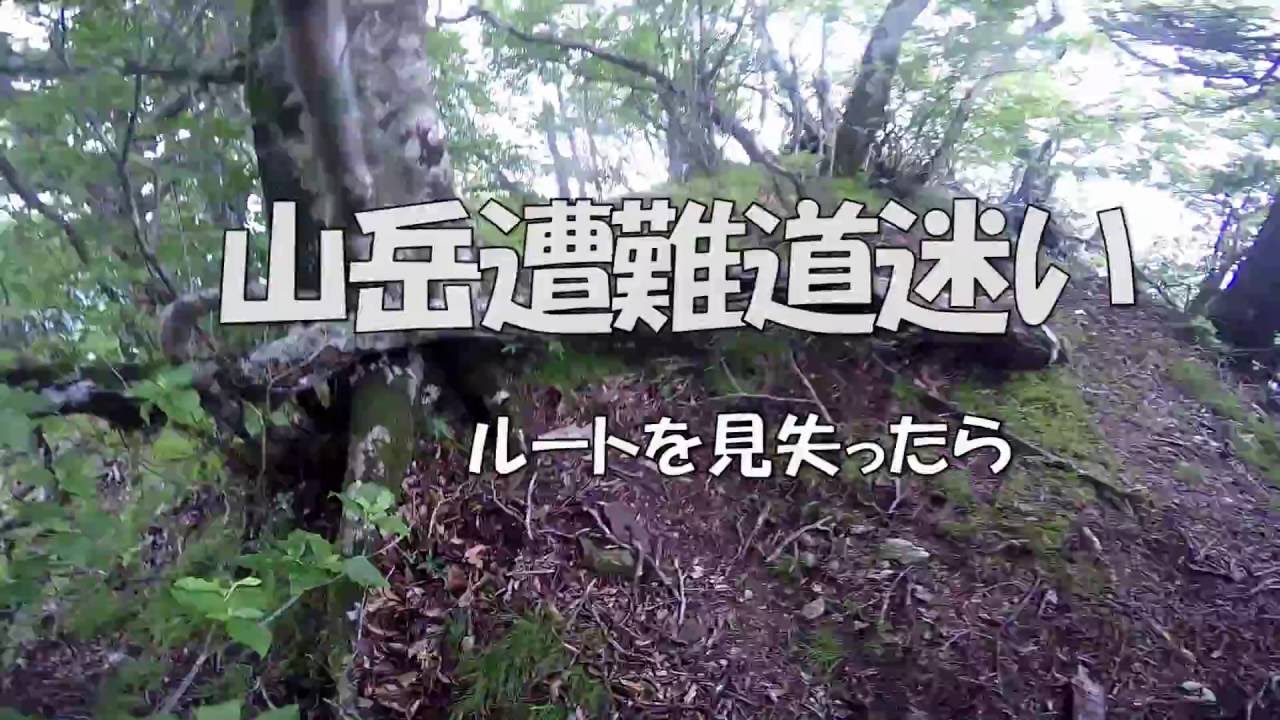 山岳遭難は【こんなちょっとした道迷いから】